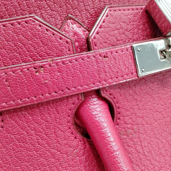 7806998BJ (X6) Hermes Hand Bag Birkin Red Leather - Picture 7 of 14